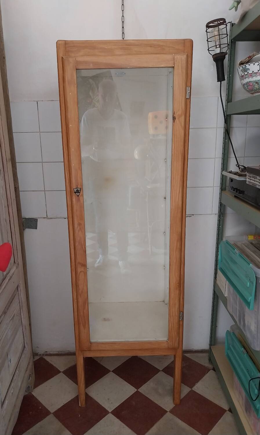 1950s medical display case
