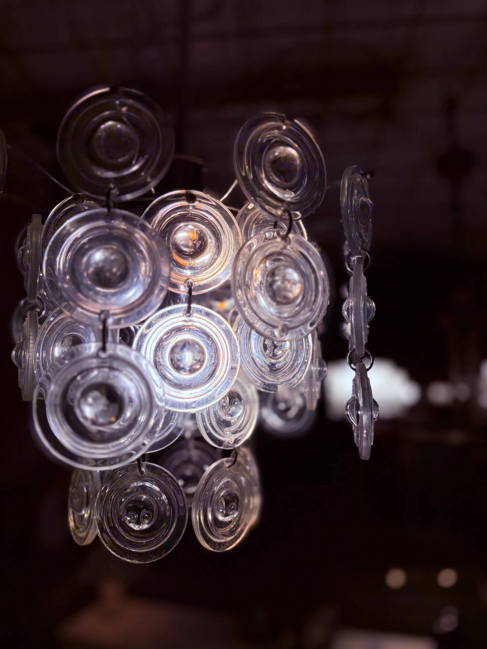 Sciolari chandelier with Murano glass lenses, 1960s/1970s