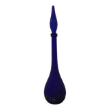 Empoli carafe cobalt blue diamond point