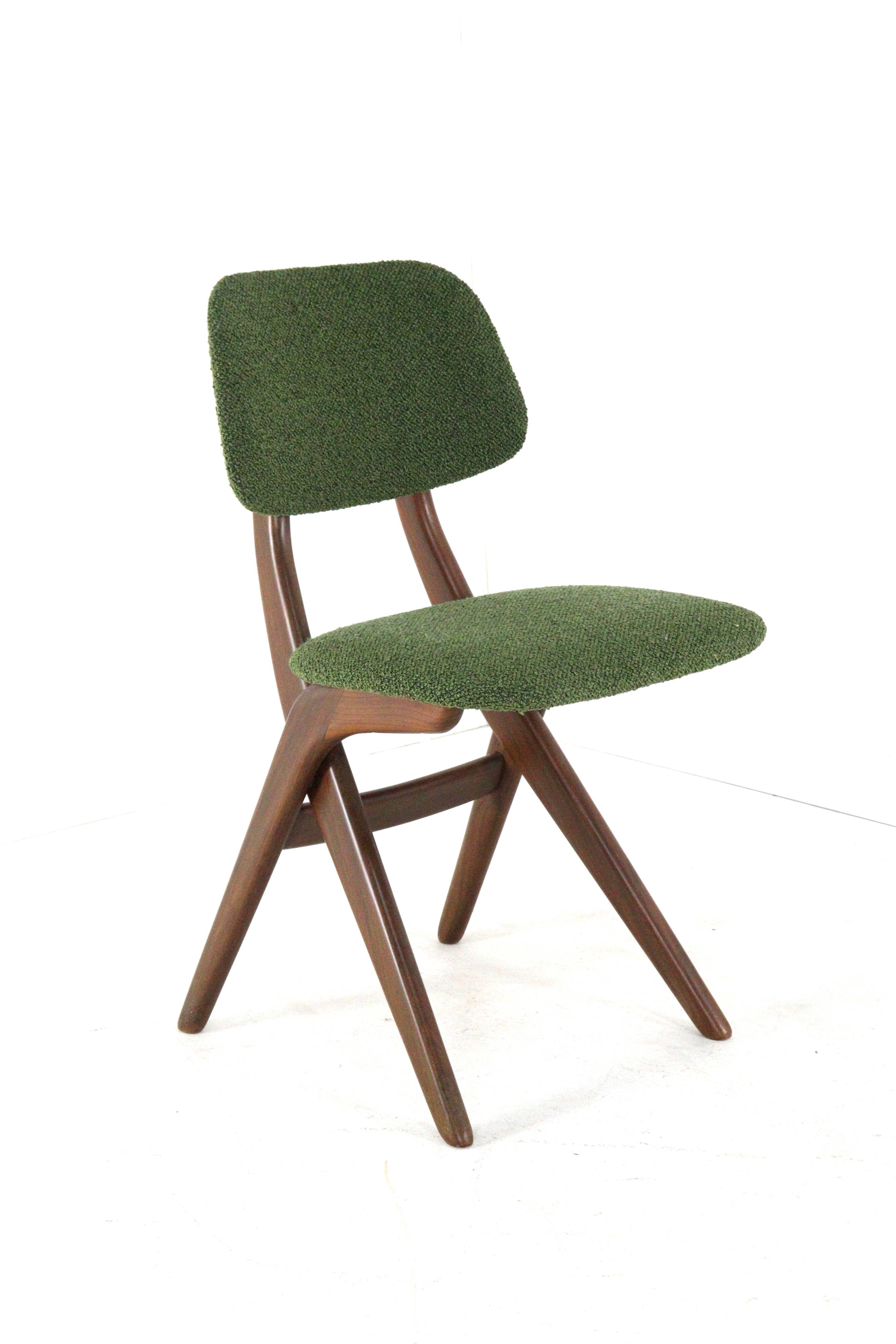 4 chaises ciseaux AwA restaurées, Pays-Bas milieu XXème