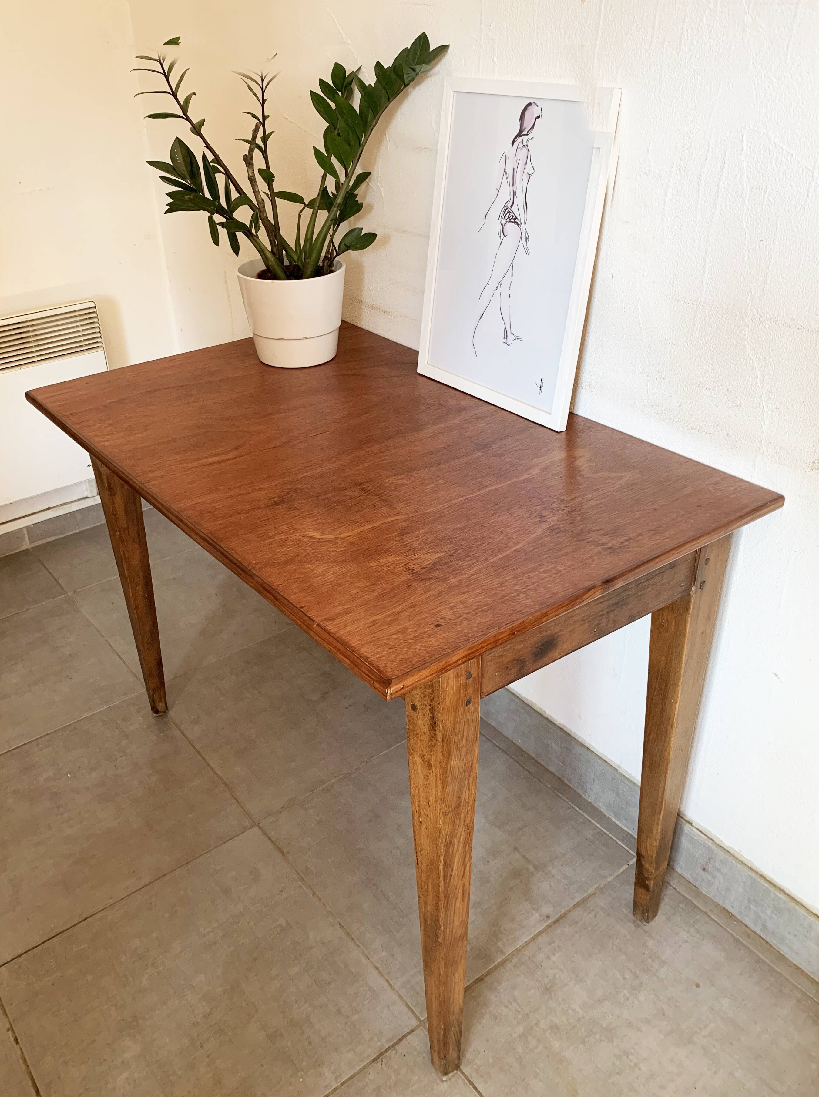 Wooden table from the 50s-60s
