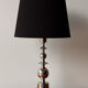Mid-century Scandinavian sculptural lamp chrome 1970