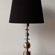 Mid-century Scandinavian sculptural lamp chrome 1970