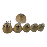 Vintage Artemide wall and ceiling light set
