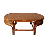 Table basse rotin