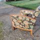 Art deco walnut armchair