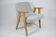 Original restored 366 armchair, 1960s icon, oak wood, blue
