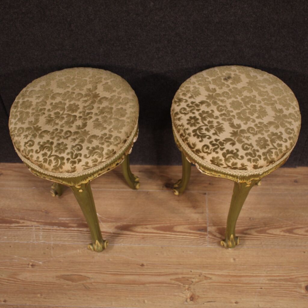 Pair of Venetian stools from the 20th century