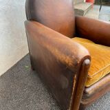 Leather club chair