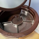 Silvi vanity table on wheels and chair from Studio Kastilia, 1970s, set of 2