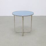 Dutch round bauhaus side table, 1930s