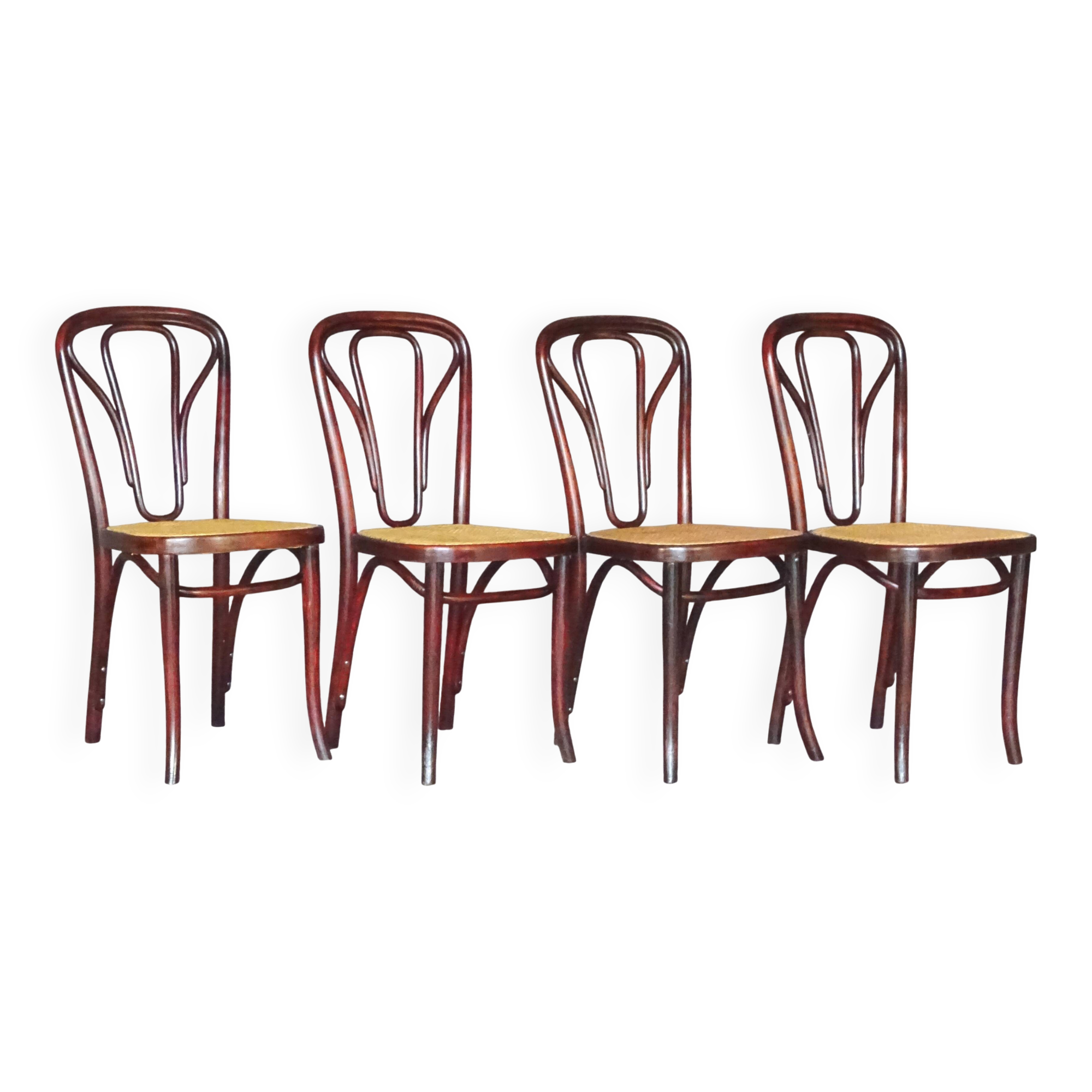 Set de 4 chaises Thonet N°623, vers 1915 état d'origine, 1915
