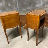 pair of bedside tables, 19th century flying table