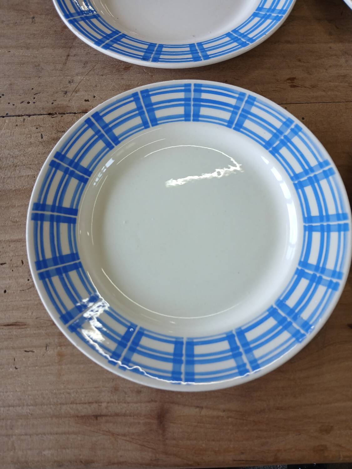 6 old Badonviller dessert plates