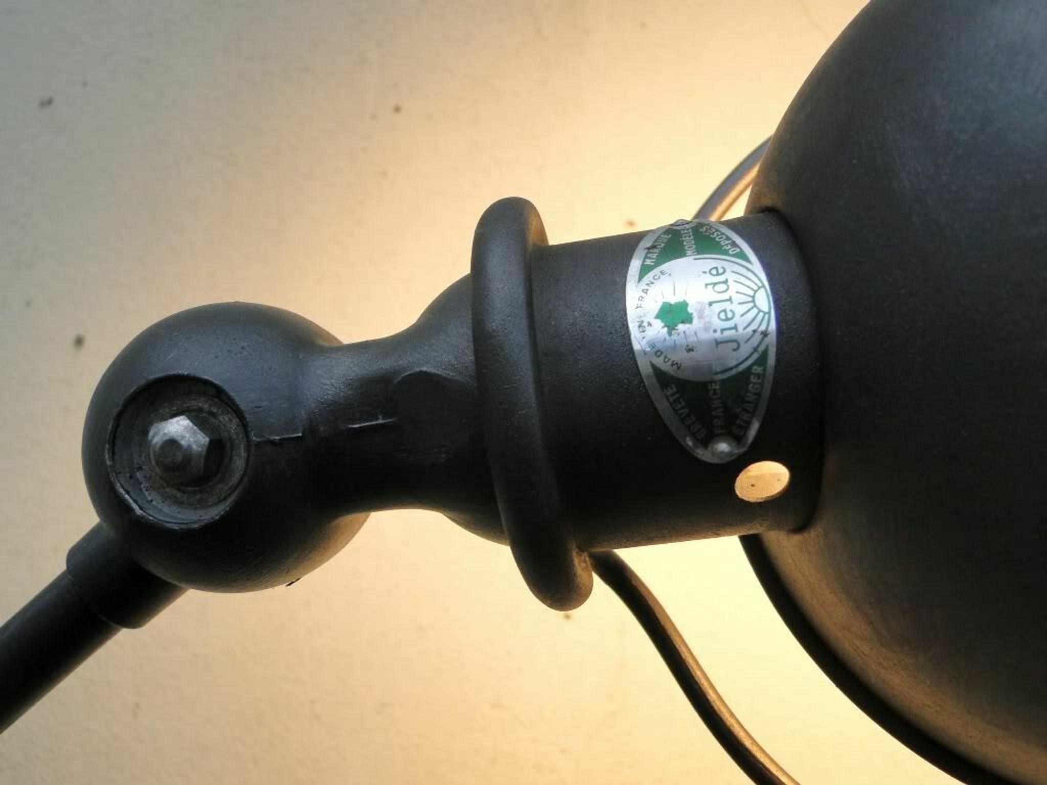 Double Industrial Graphite Floor Lamp 8-arm Jieldé by Jean Louis Domecq France 1960
