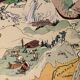 Old poster illustrated map of Savoy 1942 - JP Pinchon