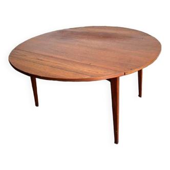 Vintage round dining table 'van teeffelen' for webé