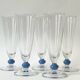 Set of 5 Murano glass glasses, circa 1970.
