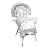 Victorian peacock style armchair