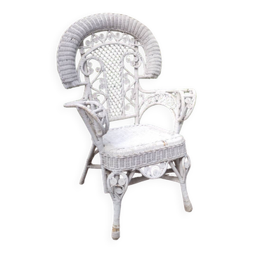 Fauteuil peacock style Victorien