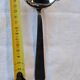 Old sauce spoon, fat and lean, Boulenger, silver-plated metal.
