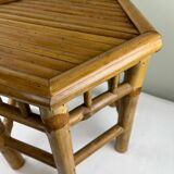 Vintage bamboo side table