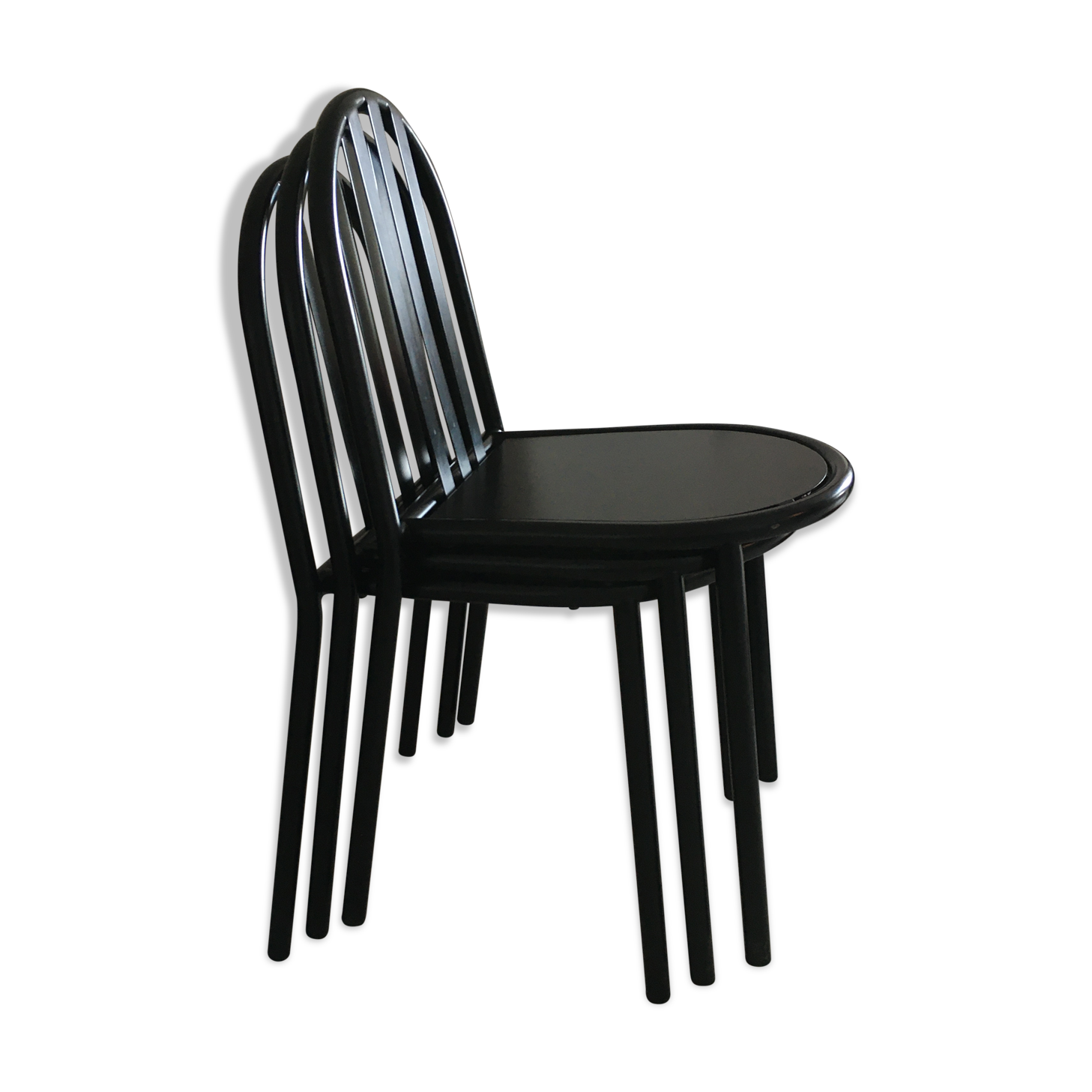 4 chaises villa cavrois de Robert Mallet Stevens, edition inconnue récente