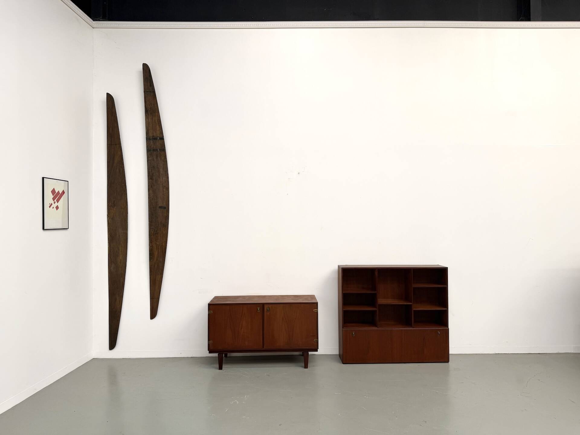 Teak and brass bookshelf designed by Peter Løvig Nielsen, CI.