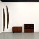 Teak and brass bookshelf designed by Peter Løvig Nielsen, CI.