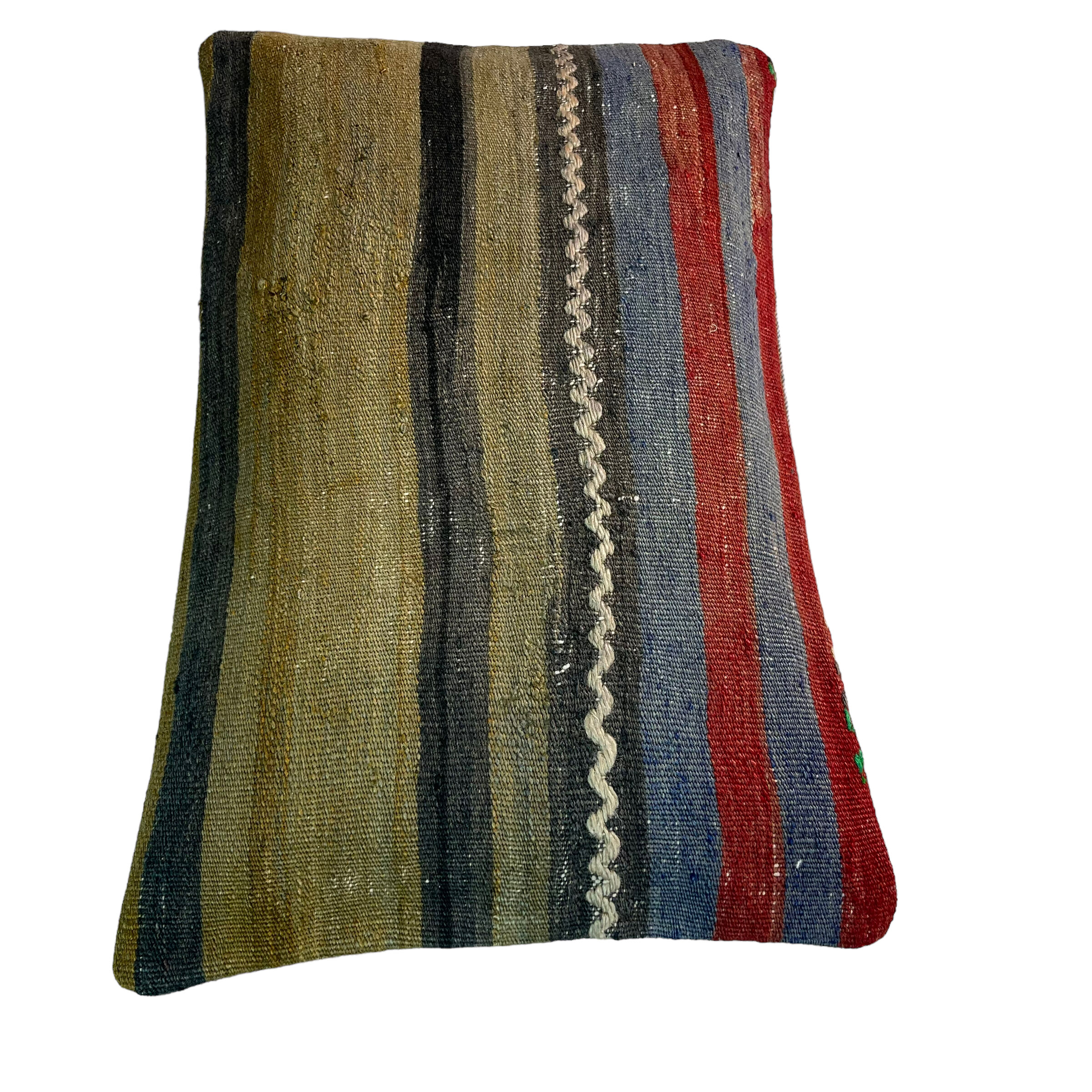 Vintage turkish kilim cushion cover, 30 x 50 cm