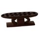 Decorative Mancala game board made of hand-carved wood, Africa, mid-20th century.