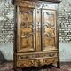 Wardrobe in walnut and burr walnut from louis xv xviii eme century