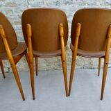 4 Baumann chairs, 60s