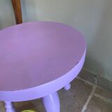 Lilac tripod stool