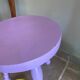 Lilac tripod stool