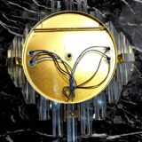 Venini wall lamp, cut crystals, Italy, 1970