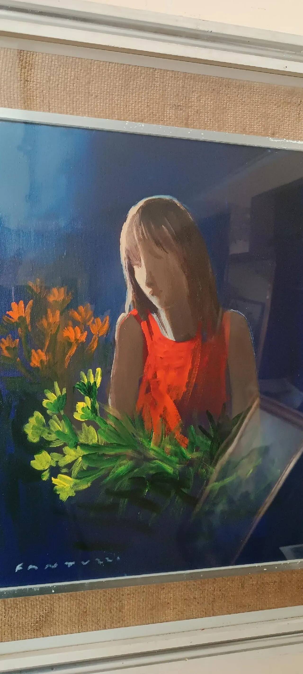 Oil painting on canvas by Eliano Fantuzzi, 20th century