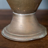 Oriental ewer in brass or copper with handle mid-twentieth