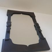 Miroir en cuir 26x38cm