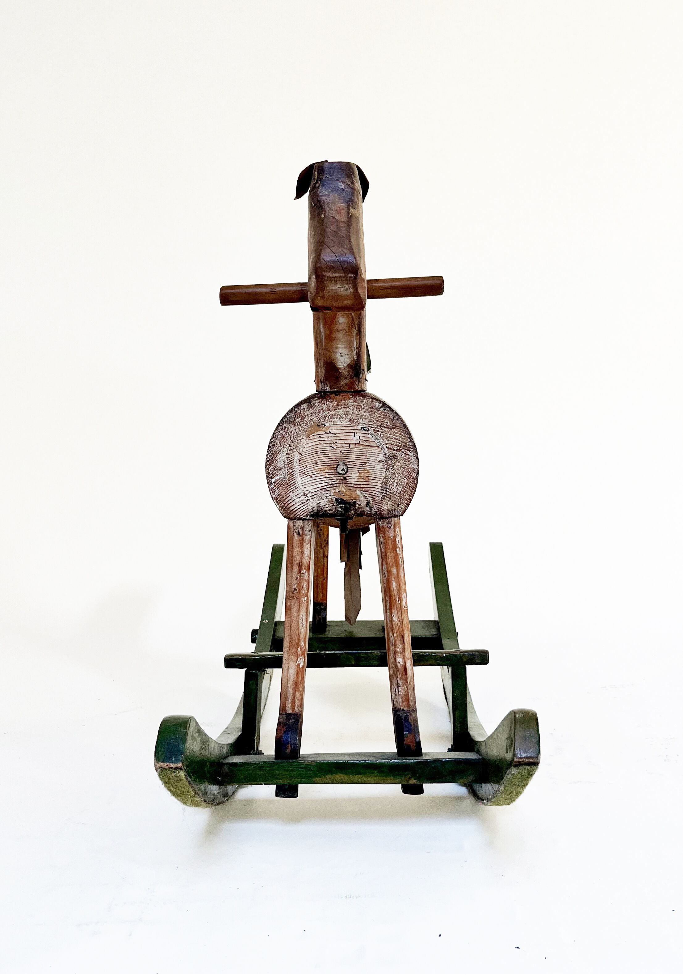 Wooden rocking horse