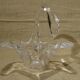 Vide poche coupe en cristal vannes cygne