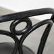 Set of 6 black vintage  bistro chairs with elegant design