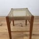 Scandinavian stool from the 1960s with caning and wood.