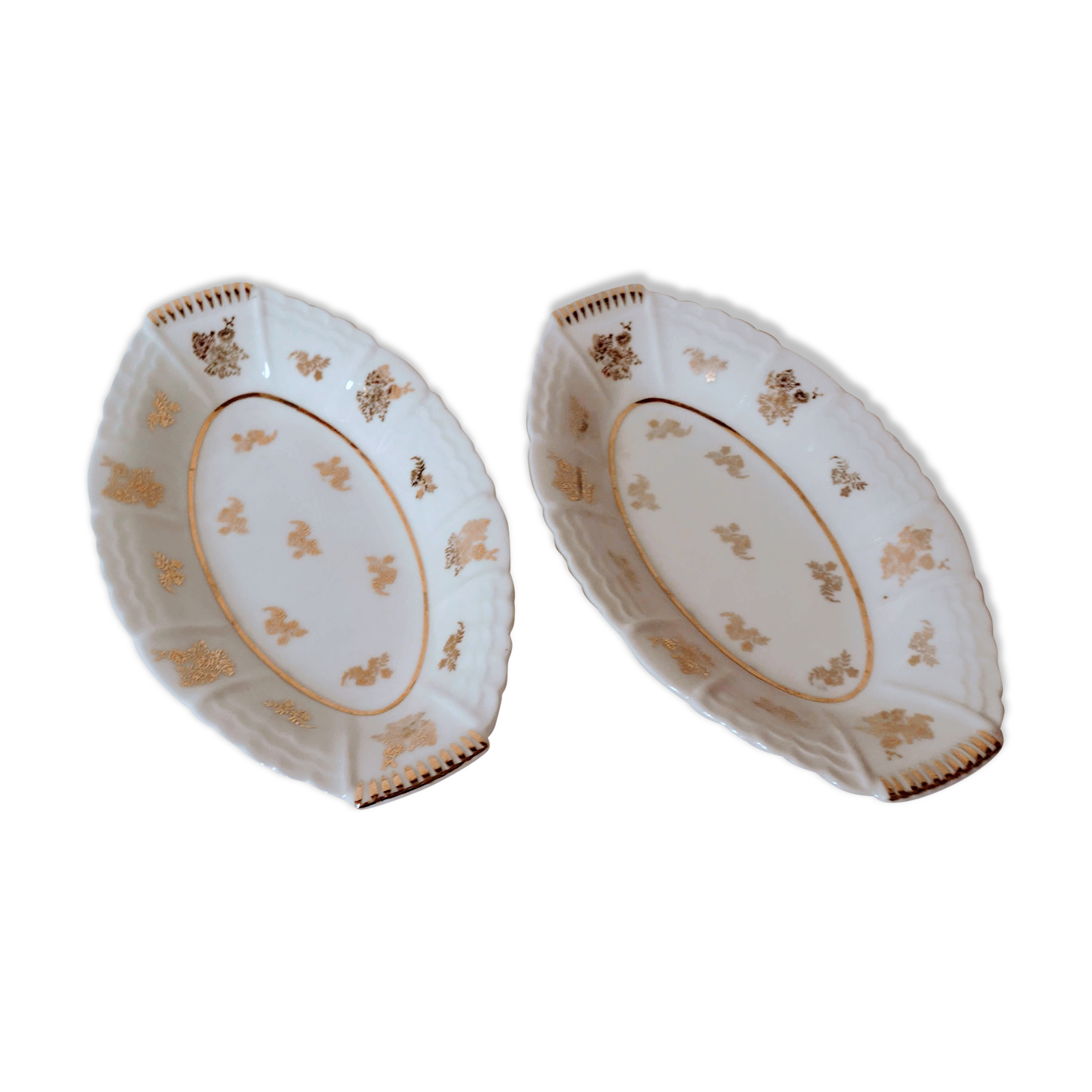 Duo of porcelain ravires art Limoges