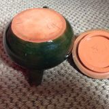 Glazed terracotta teapot