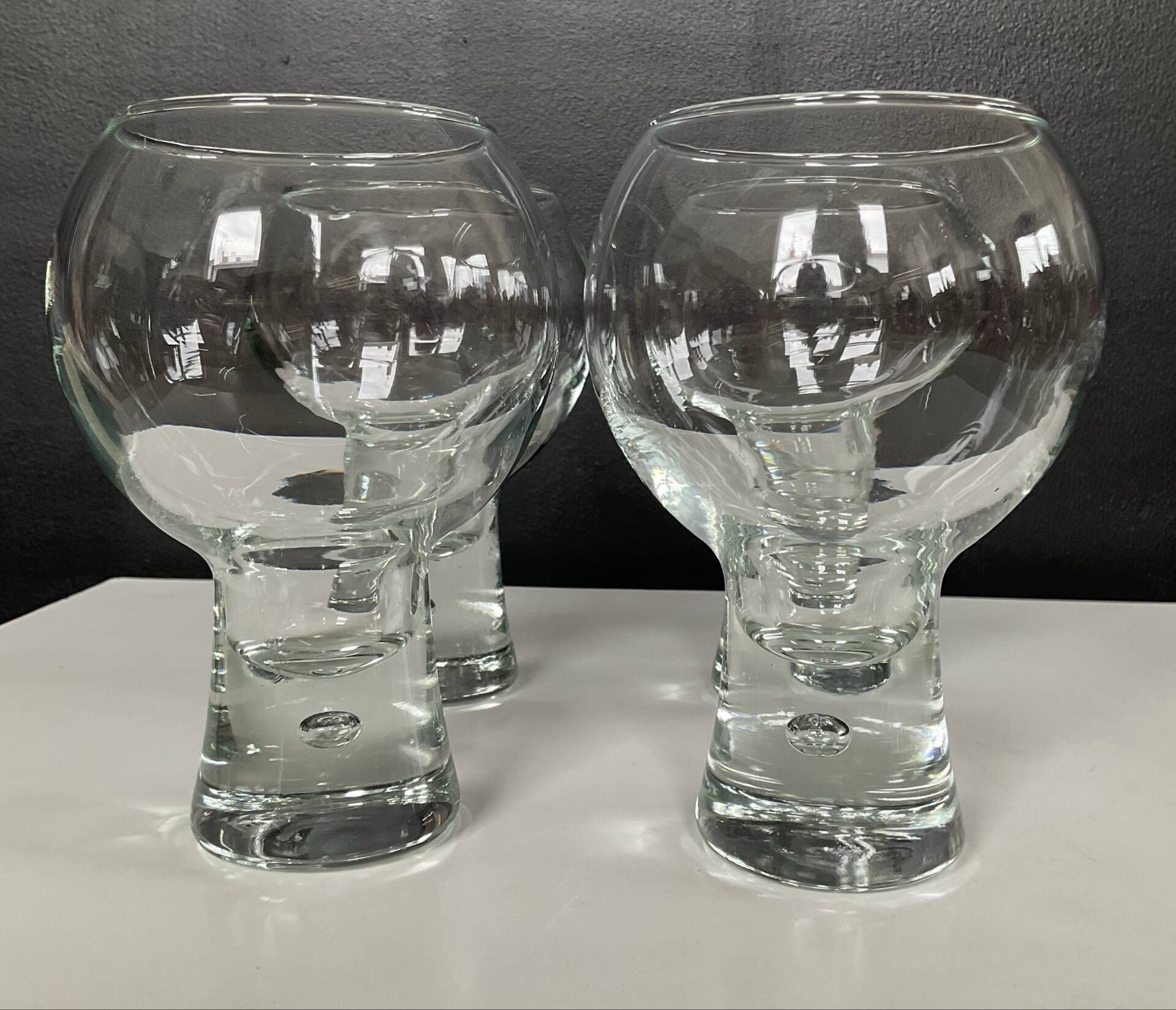 Série de 4 verres « ballon » Durobor des années 70