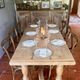 Large Restored Solid Oak Dining Table – Whitewashed Finish