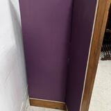 Four-panel screen decorated with an oval tapestry from the 20th century.