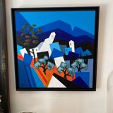 Painting Lourmarin by Jean Triolet