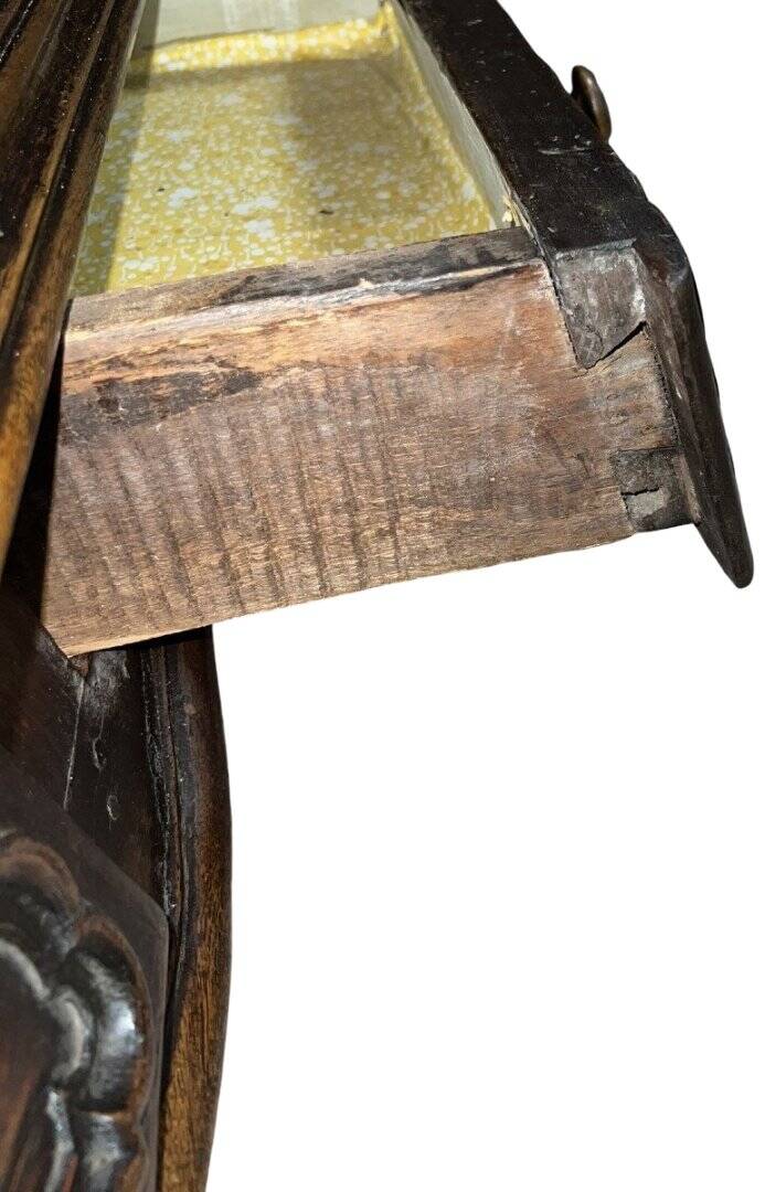 Louis XV style kneading trough in solid walnut